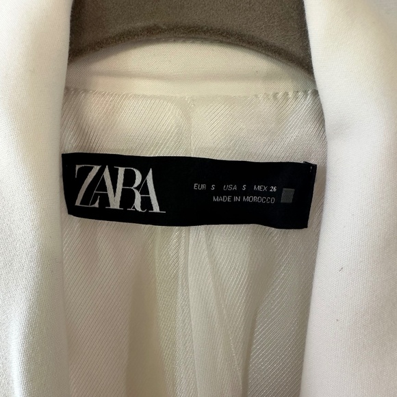 Zara Double Breasted Blazer - White - Picture 6 of 6